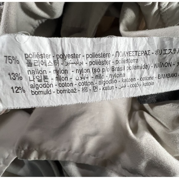 Zara Man Cargo Pants Size Small Off White Elastic Waist Side Cargo Pockets 26x24 - Picture 7 of 11